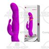 Vibrador rotativo, full siliconado. 30 funciones y 7 rotaciones. Recarga por USB